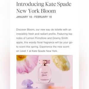 Kate Spade Bloom Eau de Toilette - Pink and Gold